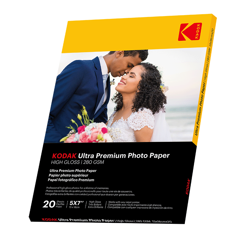 Papier photo Kodak Ultra Premium 280gsm 13x18cm 20 feuilles - Site