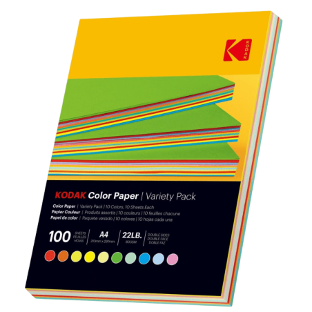 Carta a colori A4 Kodak 80gsm - 100 fogli