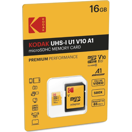 Karta pamięci KODAK Micro SDHC 16 GB Premium - KLASA 10