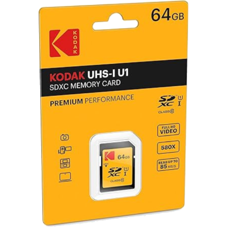 Tarjeta de Memoria SD KODAK 64GB - CLASS 10