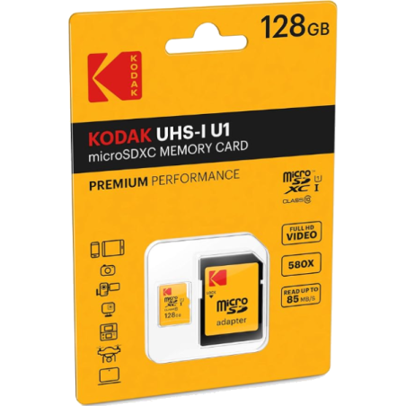Tarjeta de Memoria KODAK Micro SDXC 128GB - CLASS 10