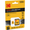 Tarjeta de memoria KODAK Micro SD 128GB UHS-I U3 V30 A1 - Ultra rendimiento