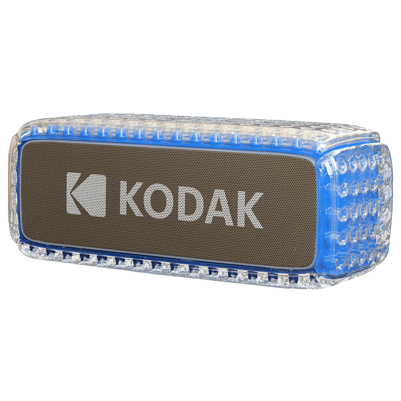 Przenośny głośnik Bluetooth Kodak PWS-2237 - Wodoodporność i Efekty LED