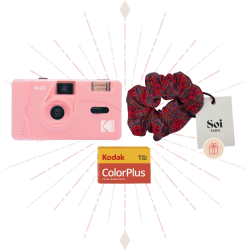 Christmas Gift Set  Reusable Film Camera Kodak M35 Pink x Chouchou Soi Paris