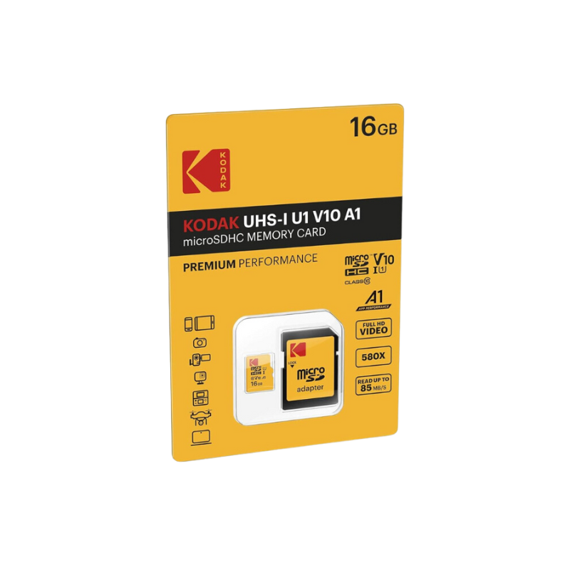 Carte micro SDHC 16Go Kodak Premium CLASS 10