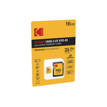 Carte micro SDHC 16Go Kodak Premium CLASS 10