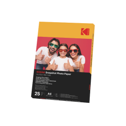 Kodak Instant Photo Paper - pack of 25 sheets - glossy finish - A4 size