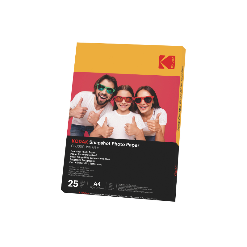 Kodak Sofortbild-fotopapier – packung mit 25 blatt – glänzendes finish – A4-grösse