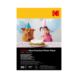 Papier Photo Ultra Premium Kodak – pack de 20 feuilles – format 13x18 cm – finition satin