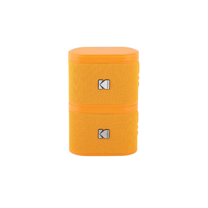 Pack de 2 Mini Enceintes Colorées et Portables Bluetooth Kodak Soundbrix