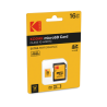 Micro SDHC/XC Card 16GB Class 10 Extra Kodak - With Adapter