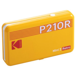 Impresora fotográfica portátil KODAK Mini 2 Retro P210R - Tamaño tarjeta de crédito